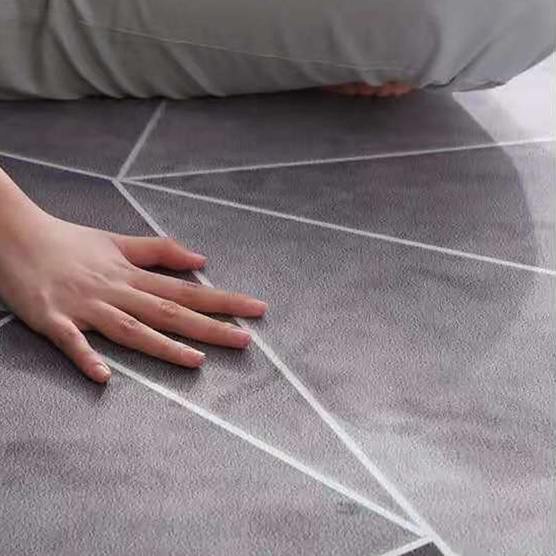 Traditionele ronde print Tapijt Black Tone Polyester Area Tapijt Non-slip achterste tapijt voor woonkamer