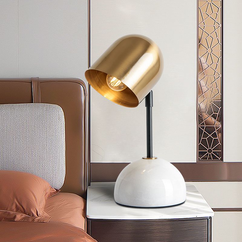 Contemporary Style Geometric Night Table Lamps Metal 1-Light Table Lamp