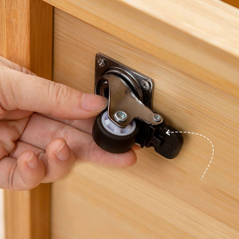 Rectangular Side End Table Living Room with Storage Block Corner Table