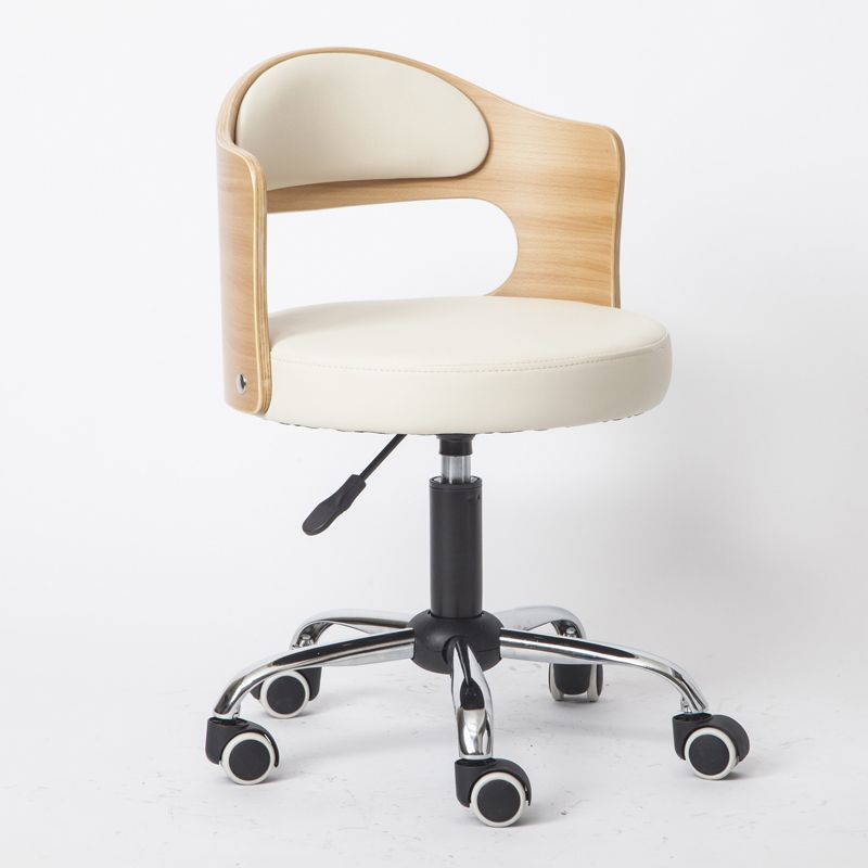 Modern Adjustable Rotatable Stool Steel Household Bar Stool with Cushion and Pulley