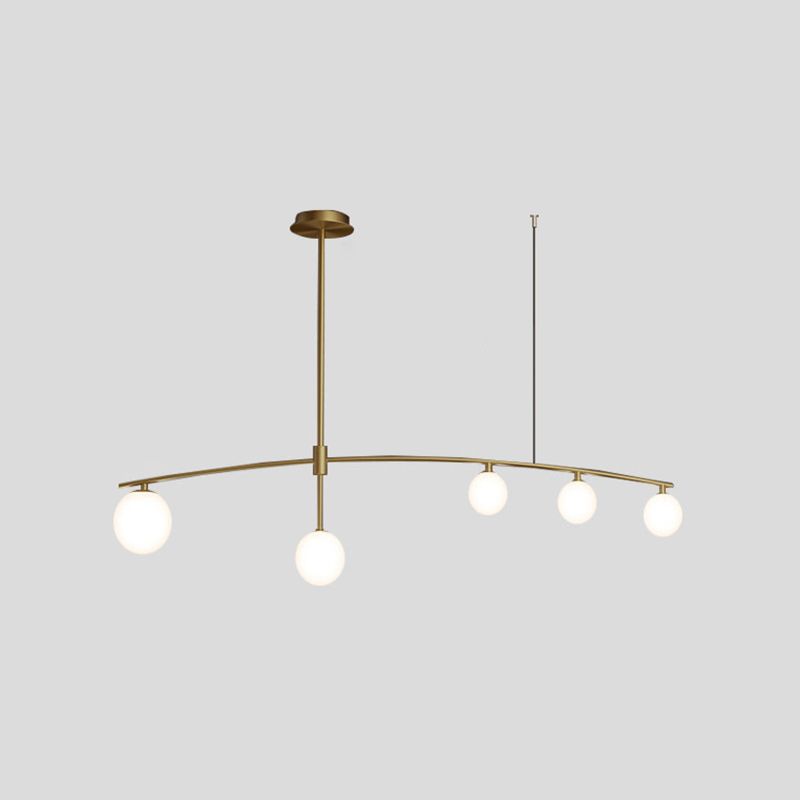 Gouden ballen kroonluchter hedendaagse kroonluchters glas multi -lights kroonluchter lamp