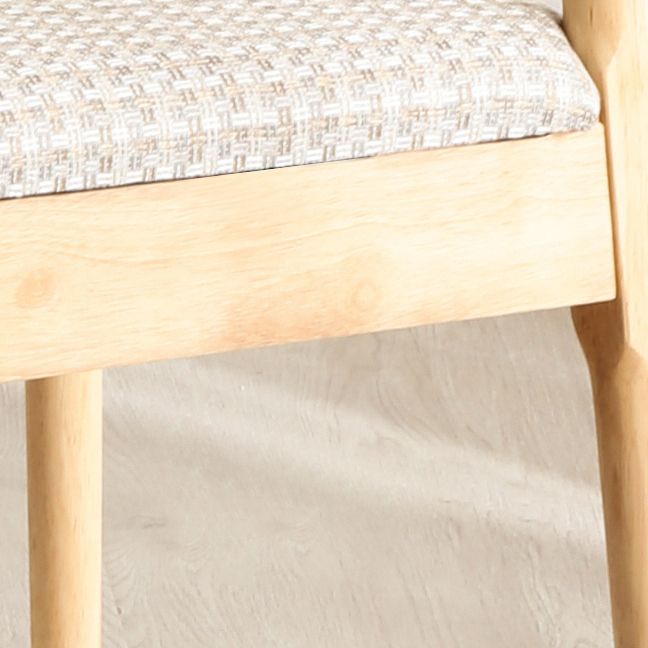 Scandinavian Style Wood Dining Chairs Dining Room Open Back Dining Side Armless Chair