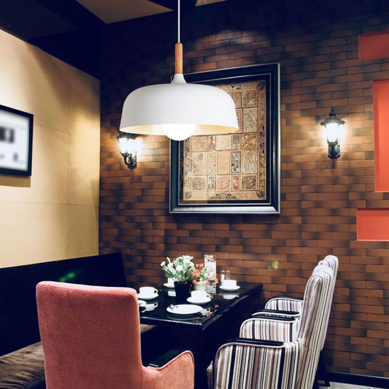 Cercle 1-Light Plafond Pendant Light Light Aluminium Lampe suspendue pour salle à manger