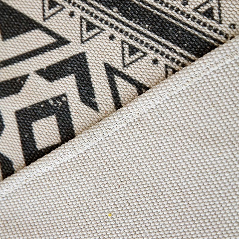 Tapis bohème motif ameicana motif de coton tapis de conception de franges pour le salon