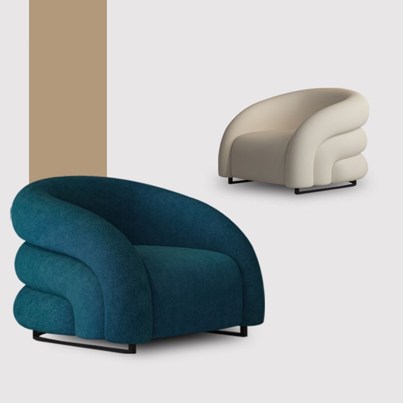 34.65" Wide Contemporary Style Single Sofa Chair Microfiber Arm Chair