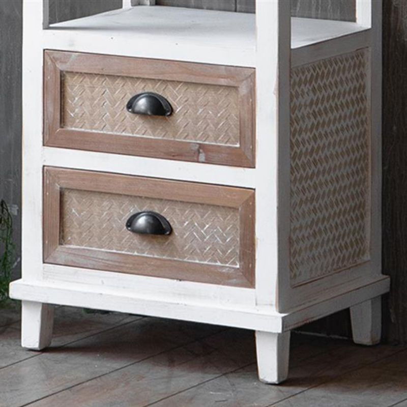 Contemporary 13.8" Wide Wooden Chest, Rectangle Accent Cabinet with Drawer