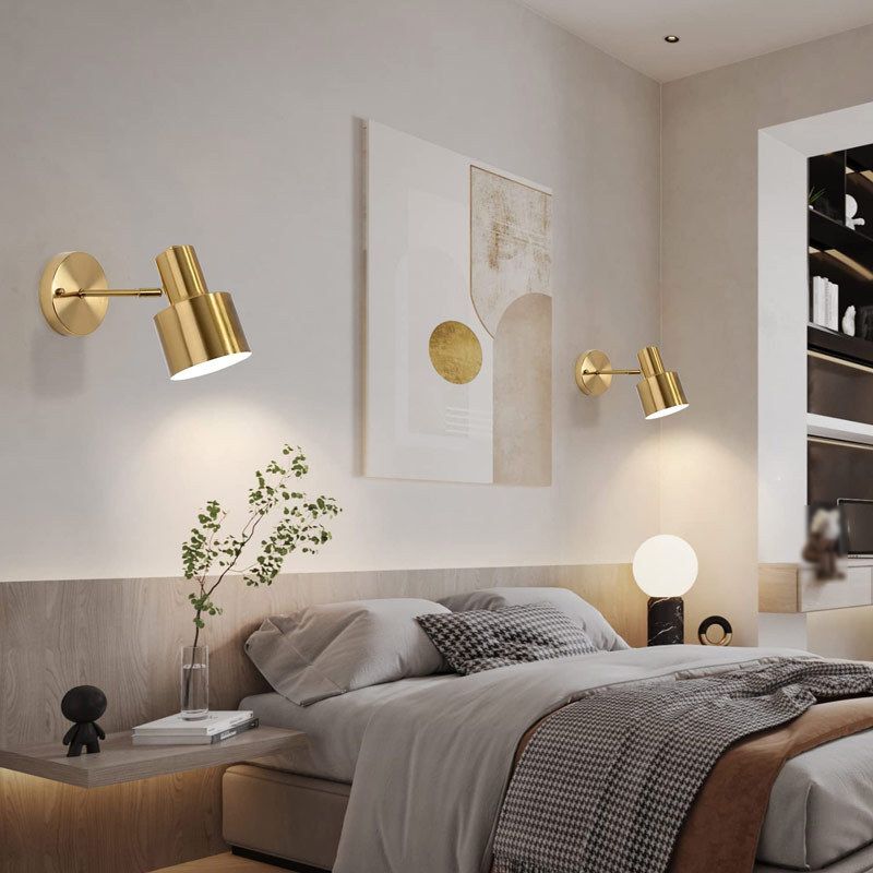 Post Modern Industrial Bath Sconce 1 - Light Adjustable Bathroom Vanity Lighting