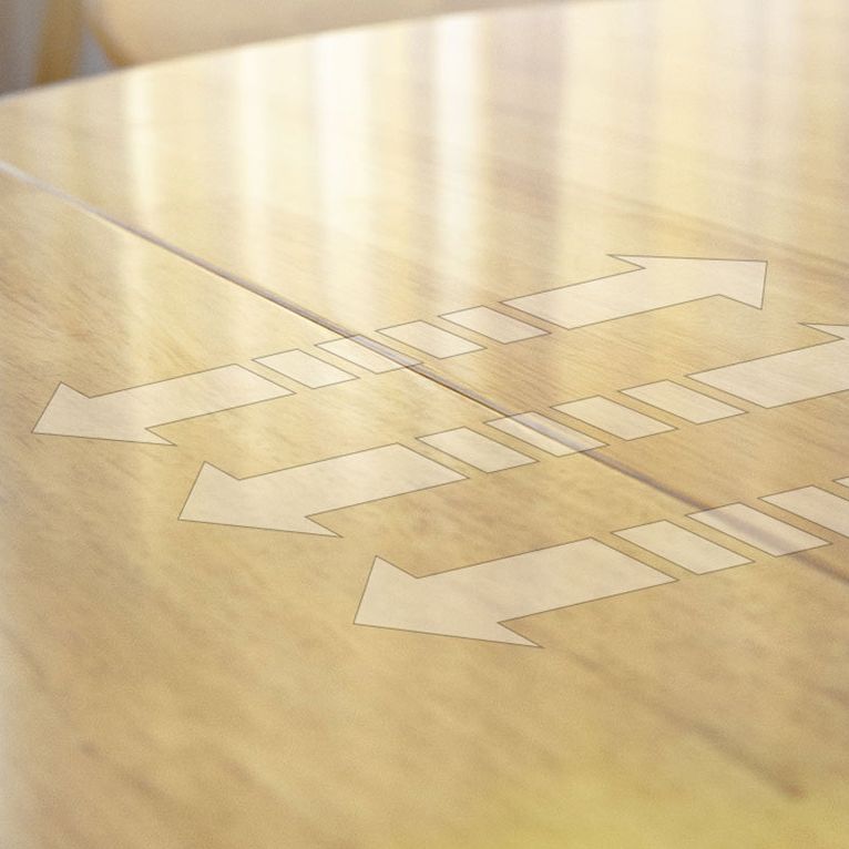 Modern Wooden Foldable Furniture Standard Height Formal Dining Room Table Set for Home Use