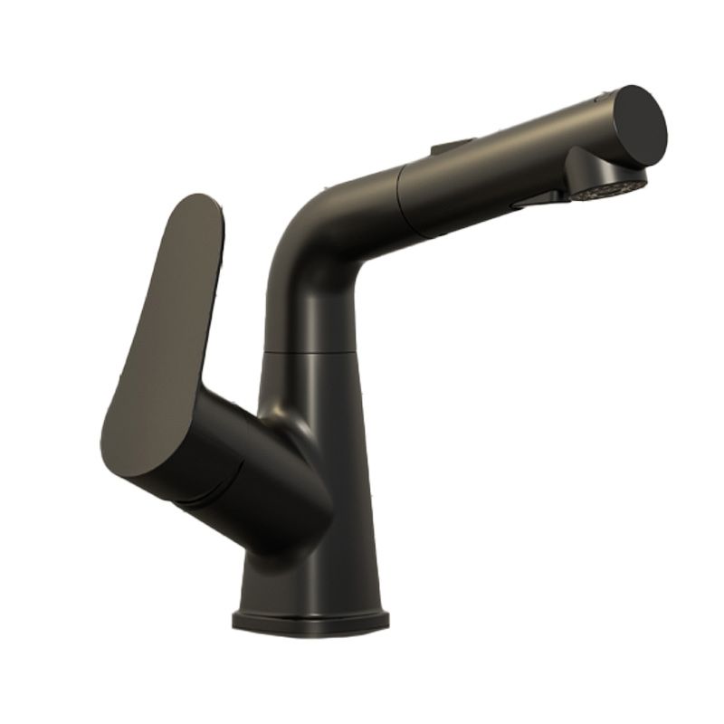 Swivel Spout Vessel Sink Faucet Lever Handle with Pull Out Sprayer