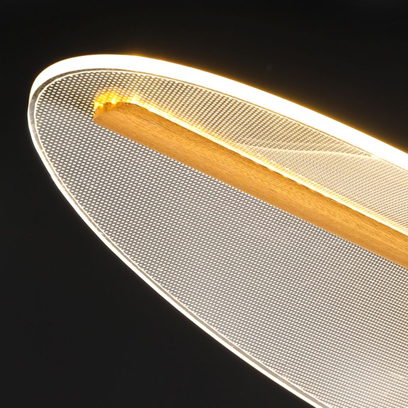 Minimalismo accesorios de iluminación colgante de acrílico para comedor para comedor