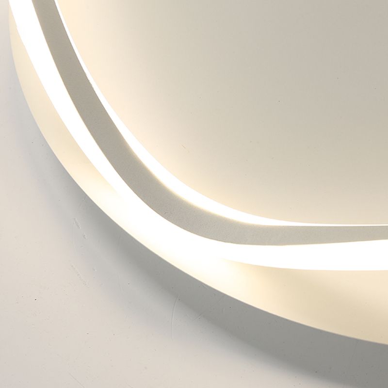 Minimalism Metal LED Ceiling Mounted Light Circle 1-Light Flush Light for Bedroom