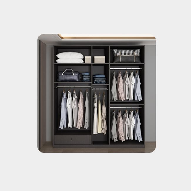 Engineered Wood Wardrobe Closet Contemporary Hinged Wardrobe Armoire