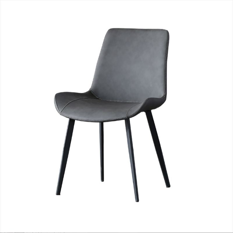 Cuir de style contemporain dinant des chaises de bras solides de cuisine de chaises