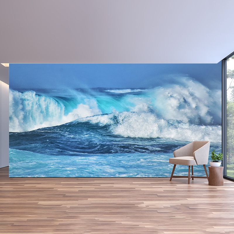 Moisture Resistant Seascape Mural Wallpaper Wall Decor for House Interior