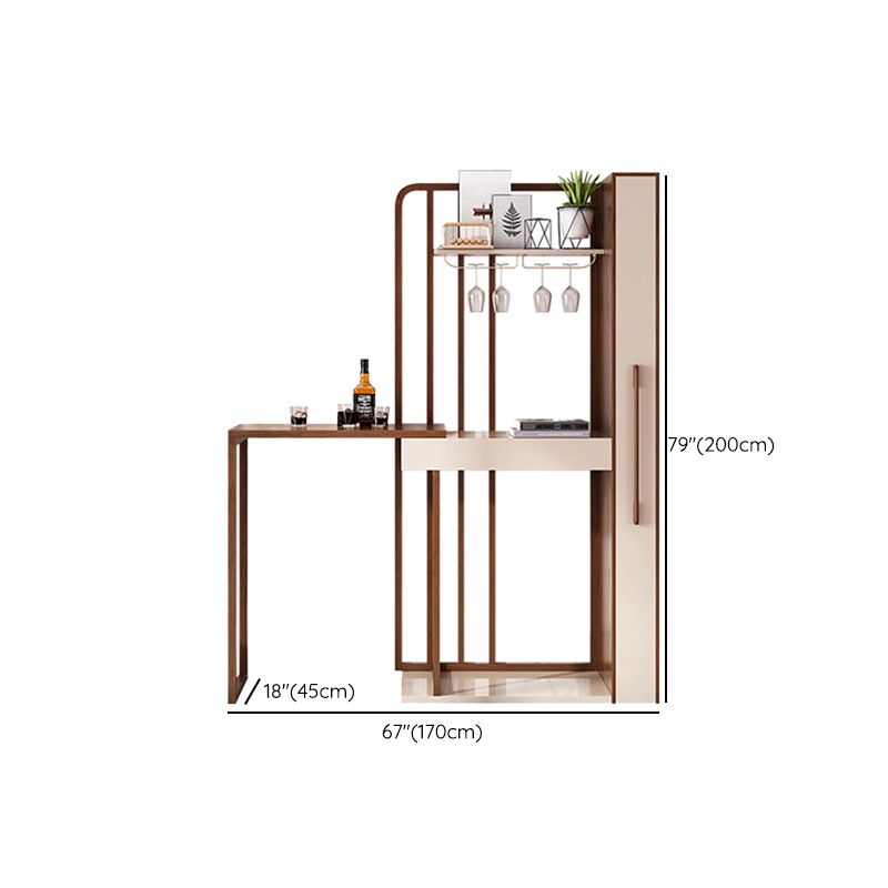 Contemporary Counter Height Set 1/2/3 Pieces Table and Stool Set