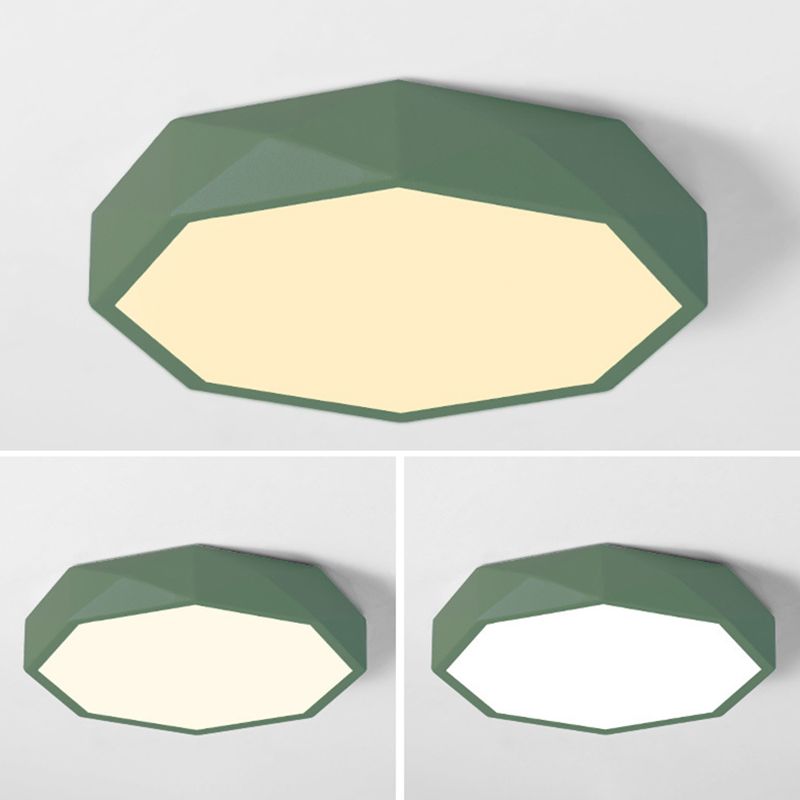 Plafonnier encastré à facettes Plafonnier moderniste en acrylique pour salon