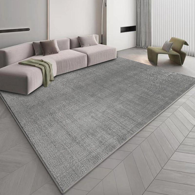 Minimalist Rug Beige Polyester Carpet Stain Resistant Rug for Living Room