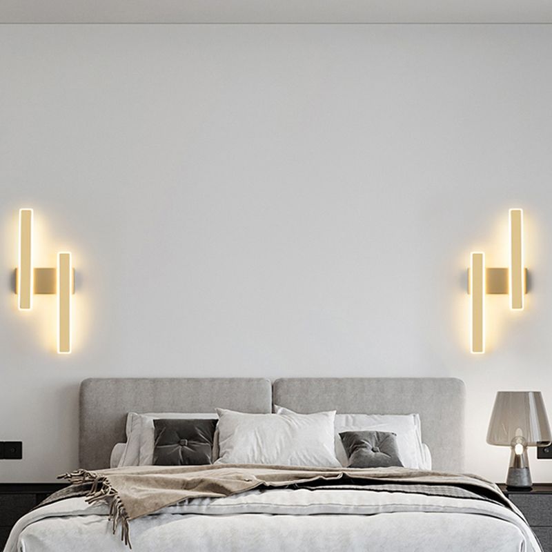 Forme de rectangle Lumières murales en métal moderne luminaires muraux de style moderne