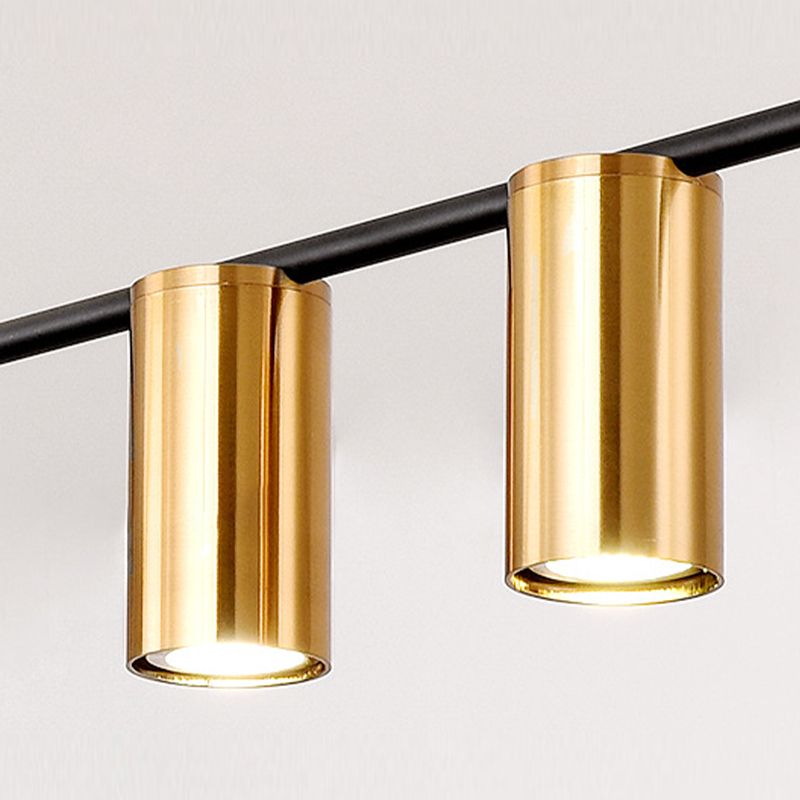 3 / 4 / 5 - Light Pendant Ceiling in Black & Gold Iron Post Modern Kitchen Island Lighting