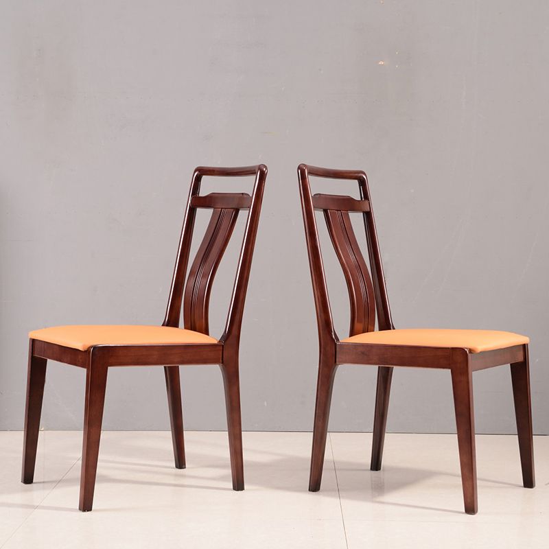 Solid Wood Traditional Dining Chair Matte Finish Side Chair for Home