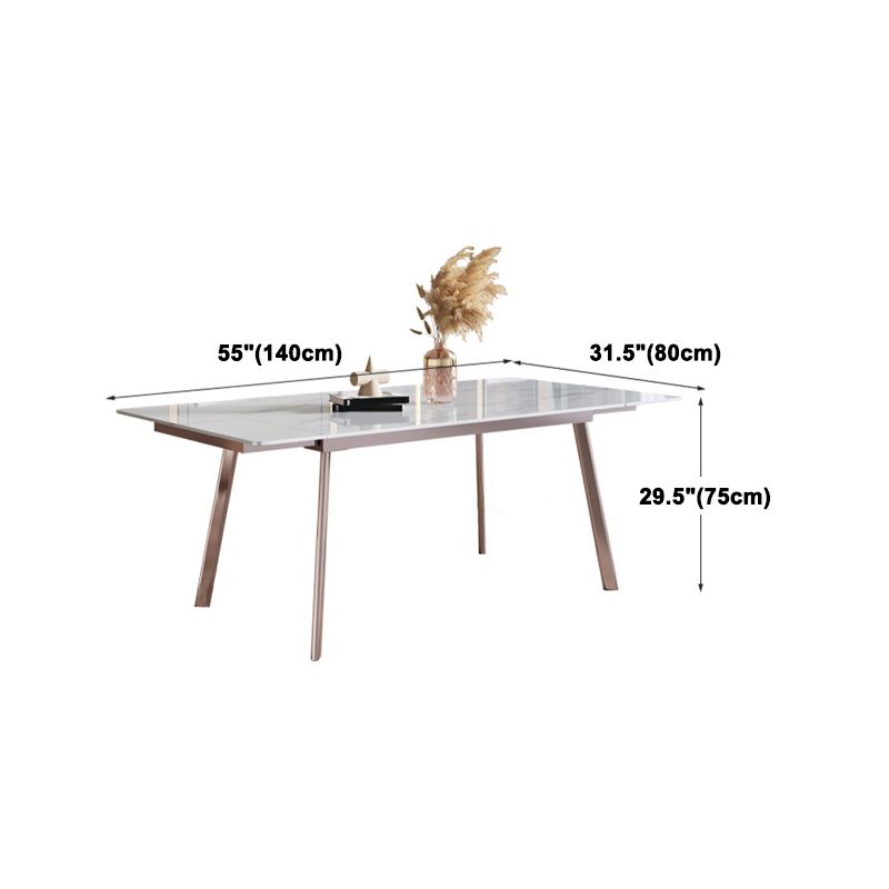 Nordic Glam Sintered Stone Dining Table Set 1/2/5/7 Pieces Dining Set