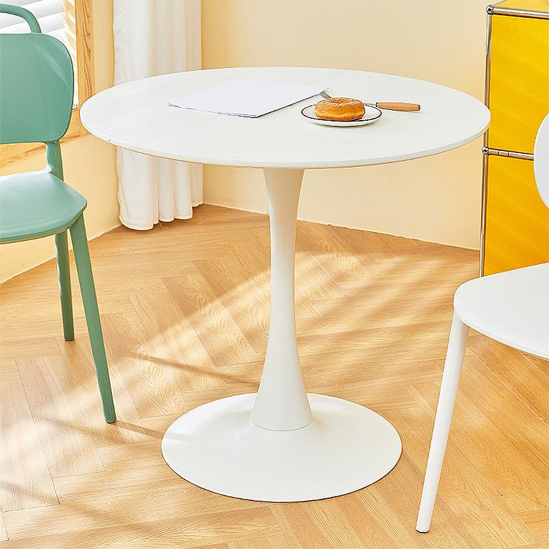 29.1"H Round Solid Color Slate Coffee Table 1 Single Modern Cocktail Table