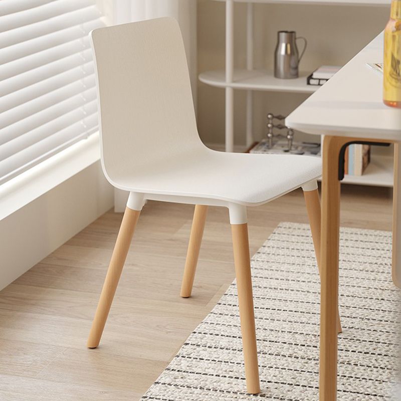 Contemporary Open Dining Chair Wooden Side Chair for Dining Room