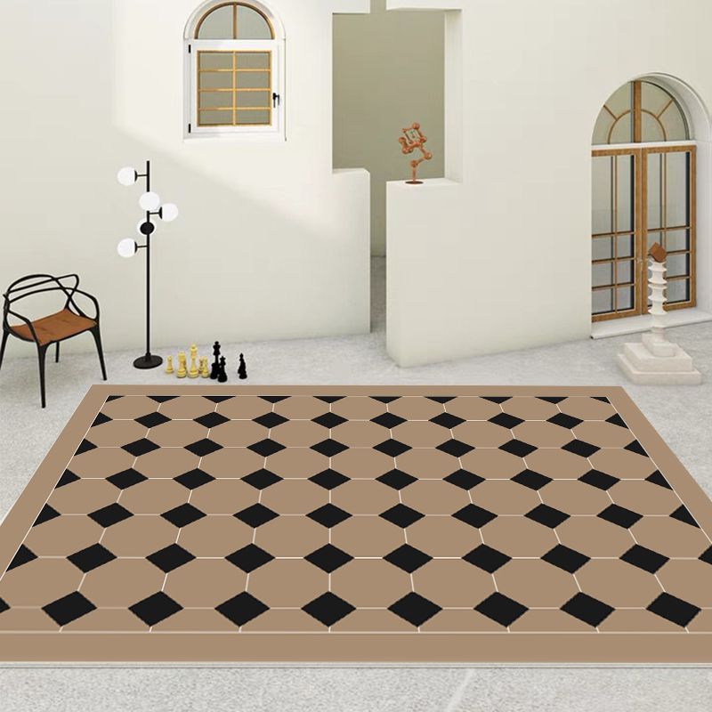 Modern Harlequin Pattern Carpet Polyester Rug Stain Resistant Area Carpet for Home Decoration