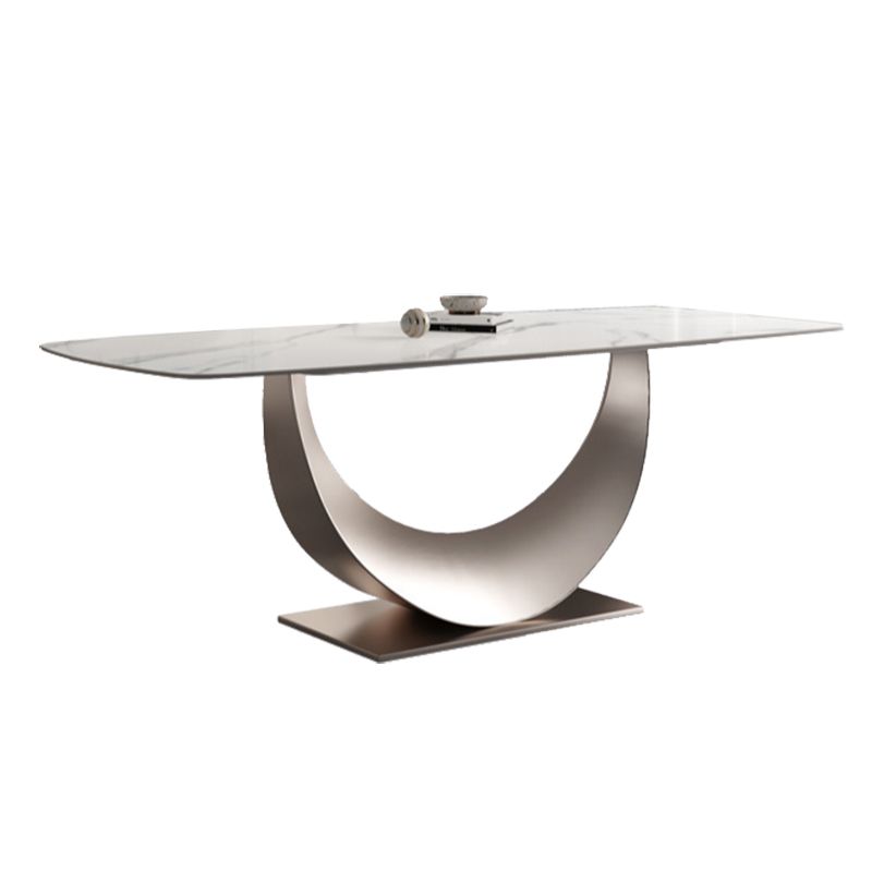 Modern Sintered Stone Top Dining Set Rectangle 1/4/5/6 Pieces Dining Room Table Set