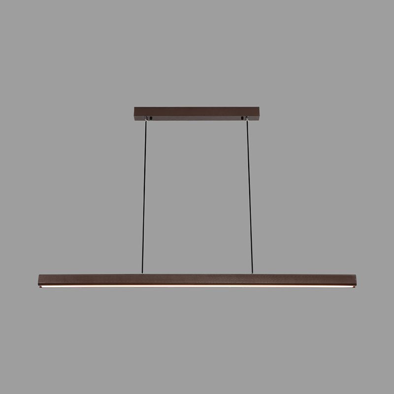 Minimalist Linear Island Pendant Lighting, 1-Light Acrylic Hanging Lights for Kitchen Island