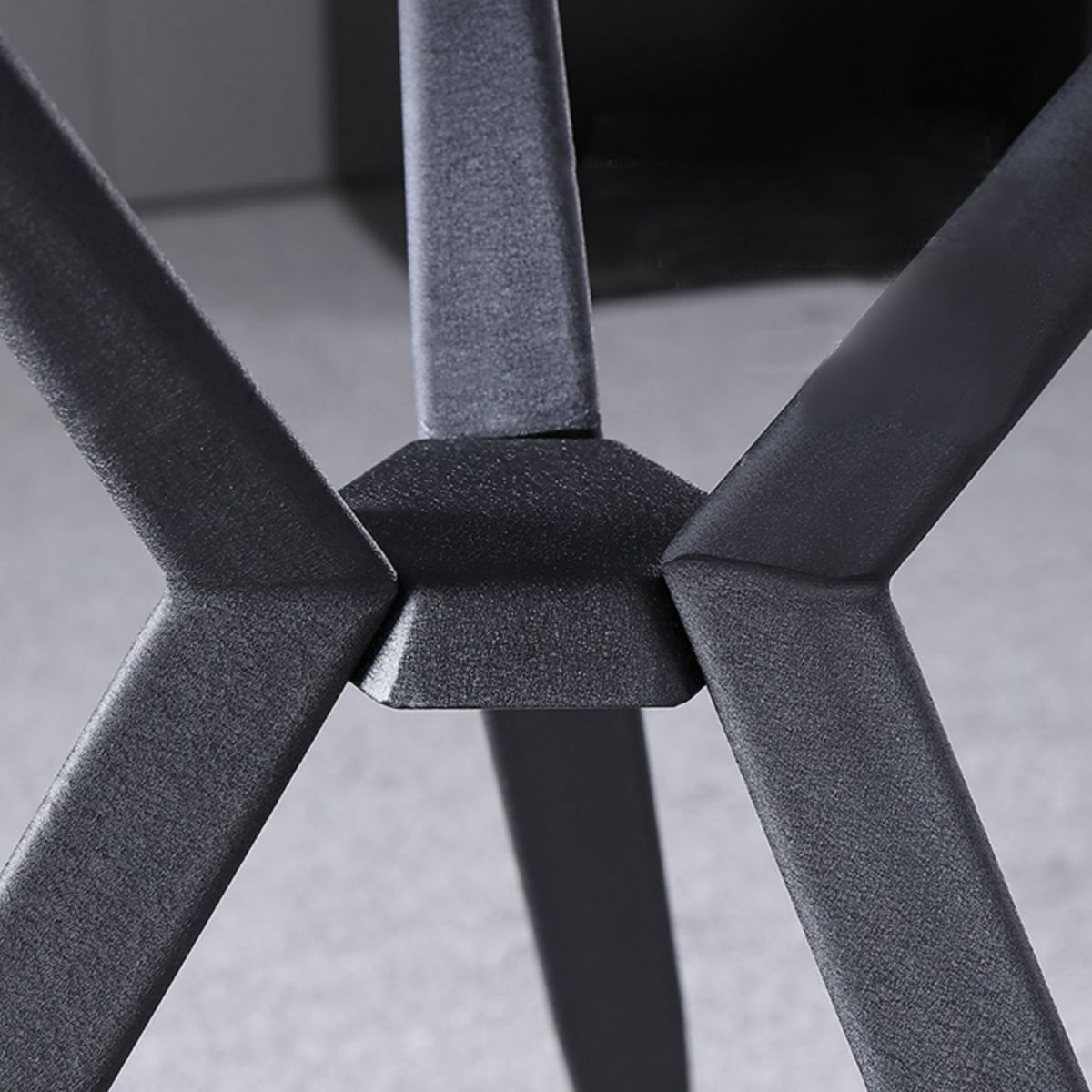 Mesa de cena redonda de estilo moderno Mesa de piedra sinterizada con base de metal para uso en el hogar