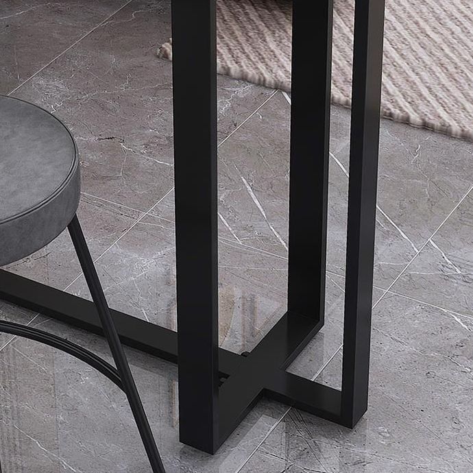 Modern Stone Bar Table Set 1/2/3 Pieces Rectangle Pub Dining Set