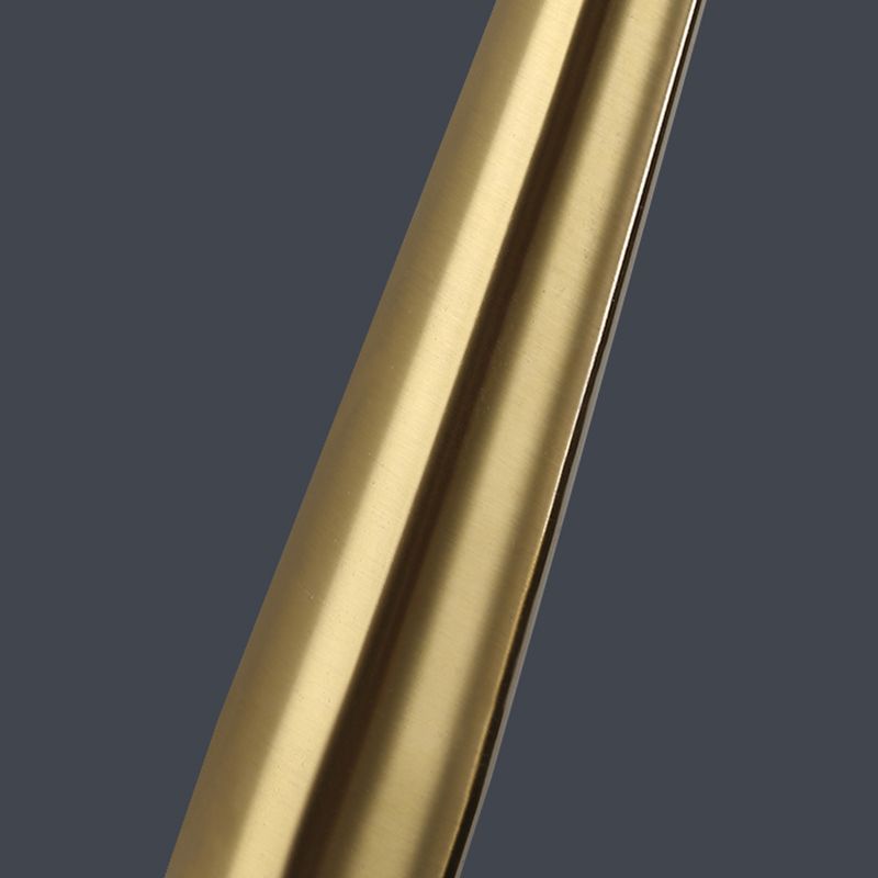 Lange kegel messing led hangend licht lampje Noordse stijl minimalisme metalen hanger lamp met kristalschaduw