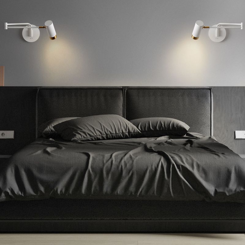 Swing braccio muro di appunti di appuntamento leggero a 1 luce moderna metallica funce da parete in stile moderno per lo studio