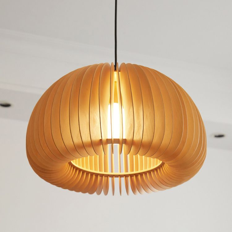 Techo moderno Carril colgante Luz de calabaza de madera Luz colgante para sala de estar para sala de estar
