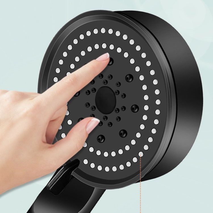 5 Sprays Round Shower Head Pressurized Scrub Hand-held Shower Head