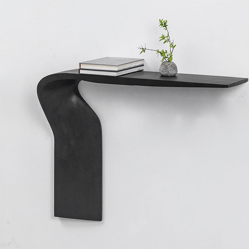Rectangle Shape Contemporary Console Table Black Wood Console Sofa Table