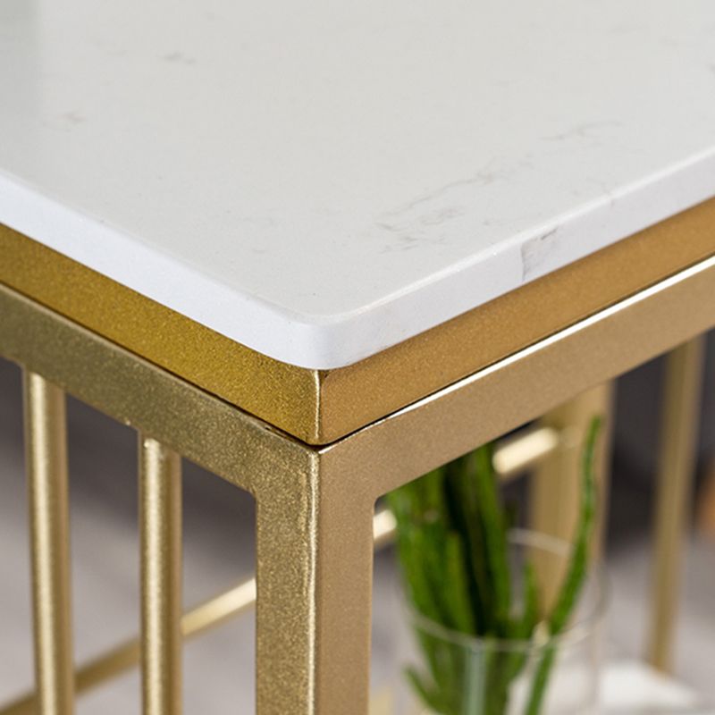 Modern Style Rectangle Bar Table Storable Table for Living Room