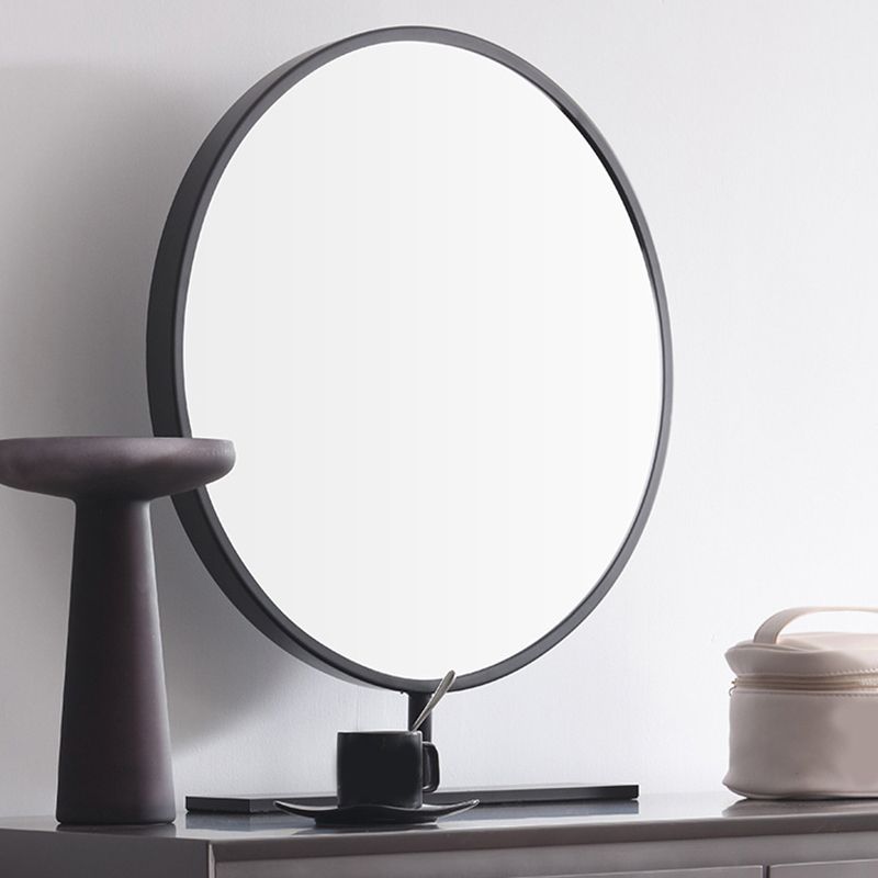 Modern Gray Vanity Mirrored Wood Makeup Dressing Table Stool Set