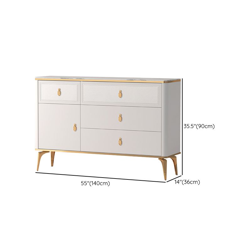 Modern Storage Chest Dresser Horizontal Storage Chest with Drawers