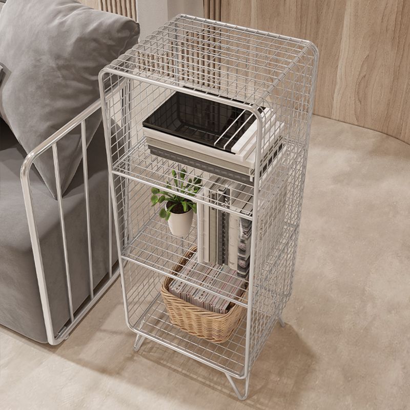 Industrial Antique Finish Shelf Bookcase Metal Etagere Bookshelf