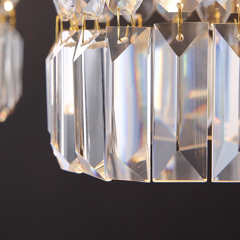 Contemporary Style Hanging Light Crystal Pendent Lighting Fixture for Living Room