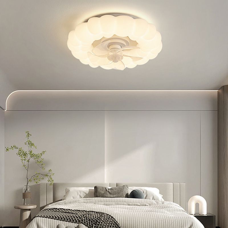 Metal Ceiling Fan Light Fixture Circular Nordic Ceiling Light Fixture