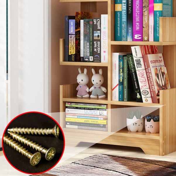 Contemporary Open Back Bookshelf Freestanding Standard Bookcase