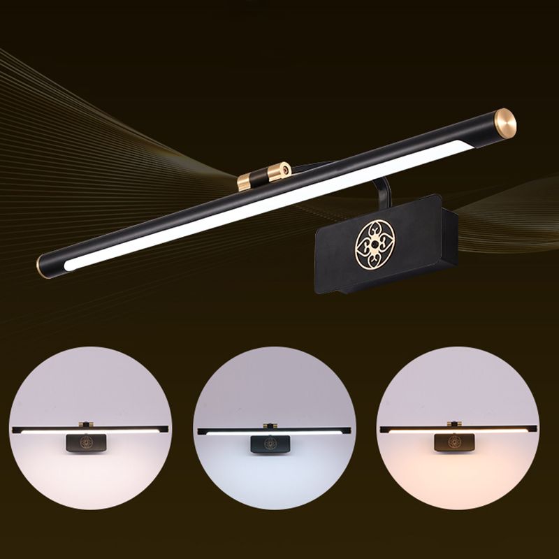 Moderne minimalistische stijl buizen muur gemonteerd ijdelheid lichten metaal 1 licht ijdelheid verlichting ideeën voor badkamer