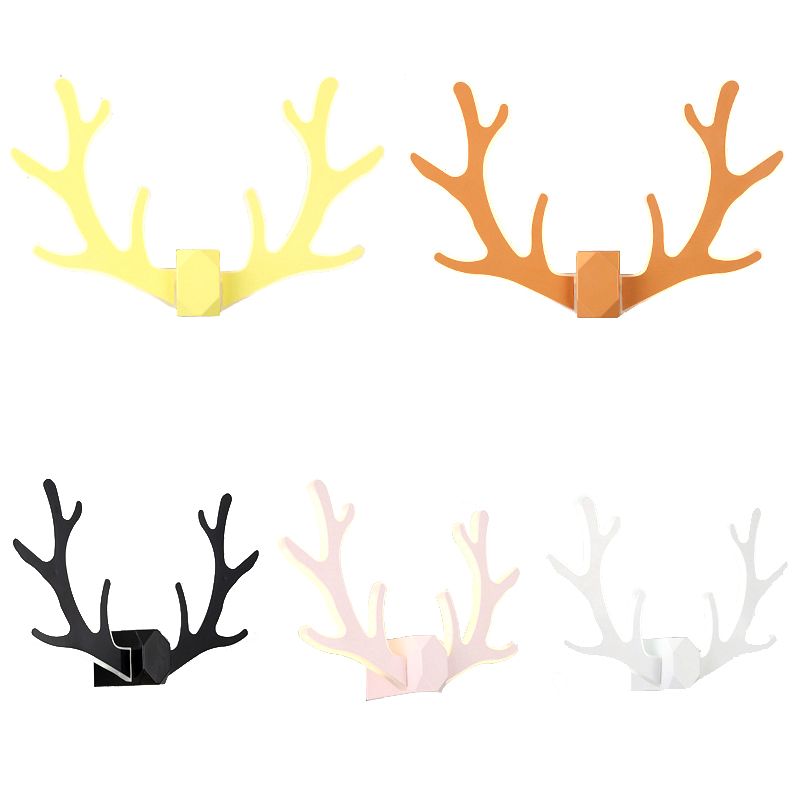 Deer Horn Shaped LED Wall Light Decorative Metal Corridor Sconce Lighting Fixture