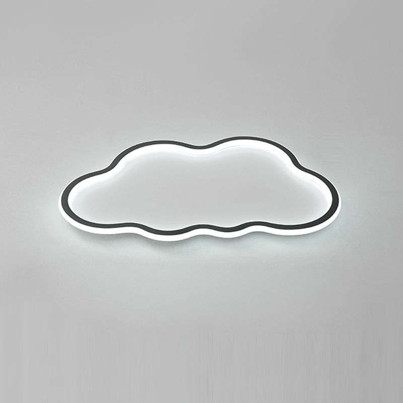 Nordic Cloud Flush Ceiling Light Metal LED Bedroom Ceiling Mounted Light