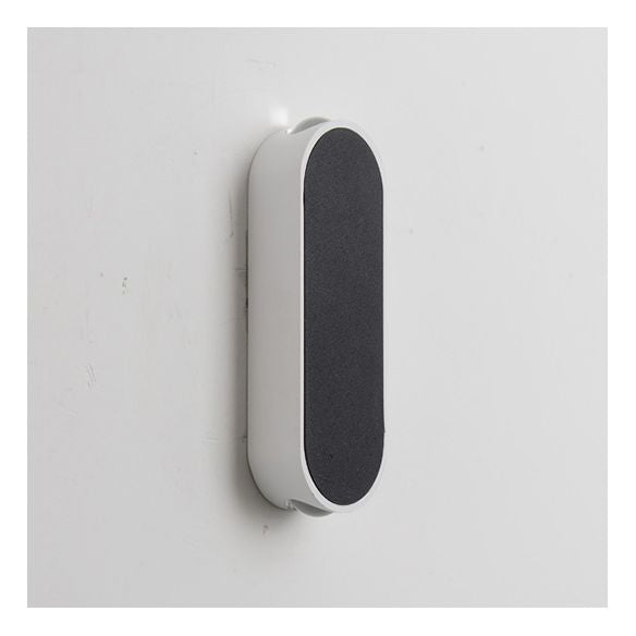 Einfache stilvolle ovale Wandleuchter Licht Aluminium LED Schlafzimmer Wandmontagelampe in schwarzer, warmer/weißer Beleuchtung