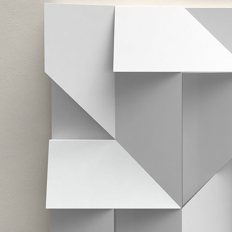 Luce da parete geometrica bianca Sconcetti di luce moderna in metallo funzione con palette di funce in metallo