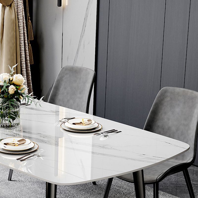 Industrial Style Kitchen Dining Room Table Metal Base Dining Table